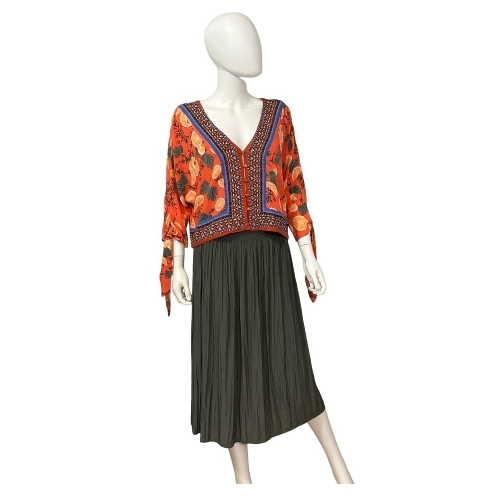 Free People Freshly Squeezed Boho Printed Top - Picture 5 of 5
